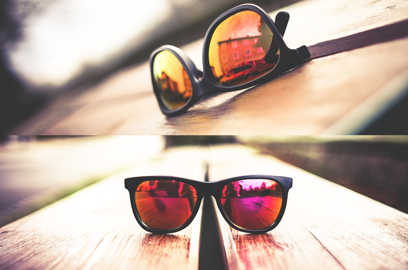 Sunglasses with colored mirror lenses: a trend definitely adopted by US celebrities