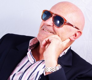 Francis Larger Visiofactory wears the limited edition Persol Steve Mc Queen