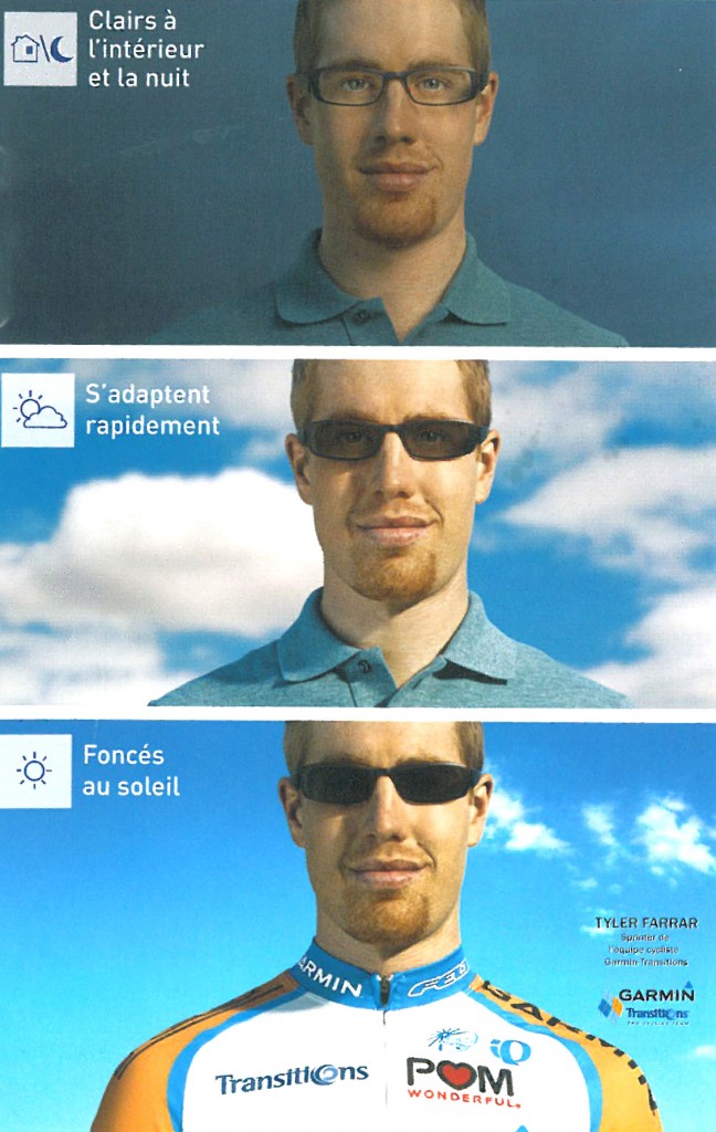 Transition Vi photochromic lenses