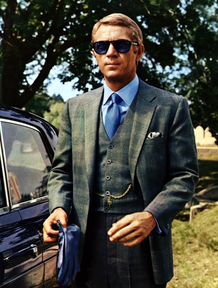 Steve McQueen wearing Persol 714 in The Thomas Crown Affair