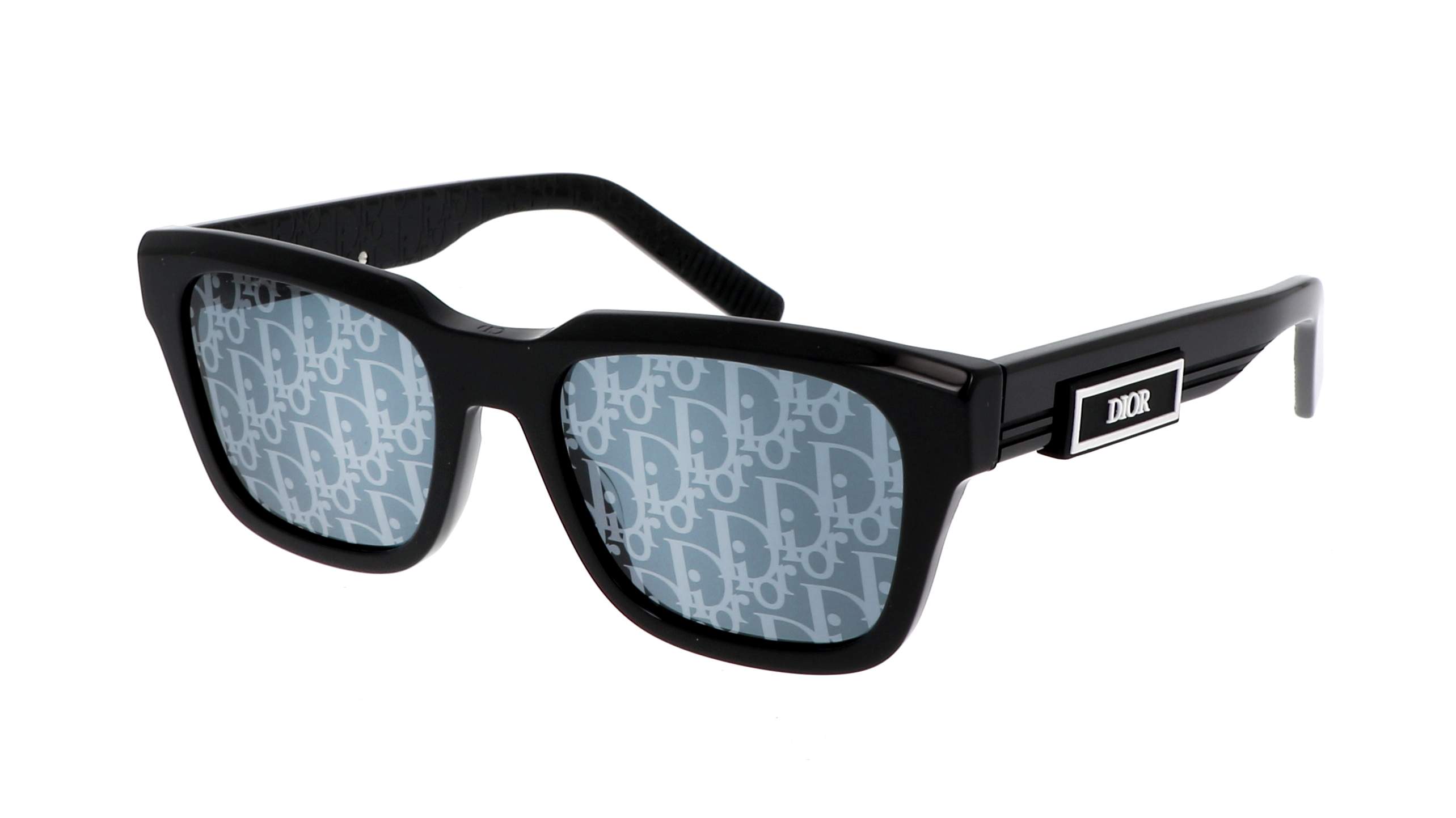 Crne sunčane naočale Dior DIORB23 S1I s Dior logotipom na lećama