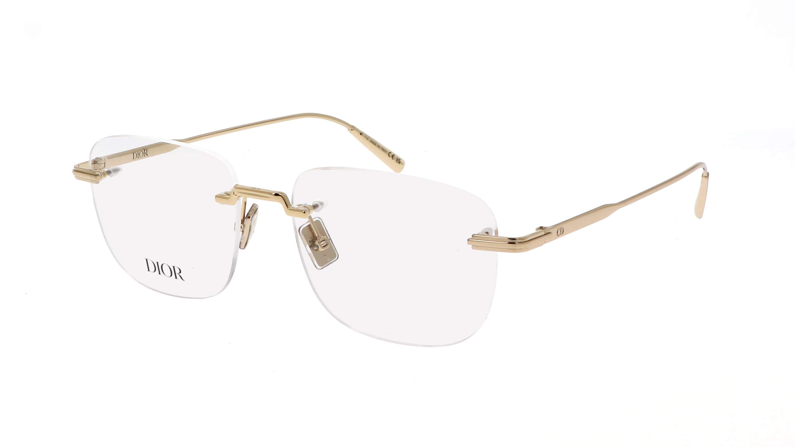 Dior DIORBLACKSUITO S3U B000 54-18 : zlatne probušene naočale, arhitektonski dizajn