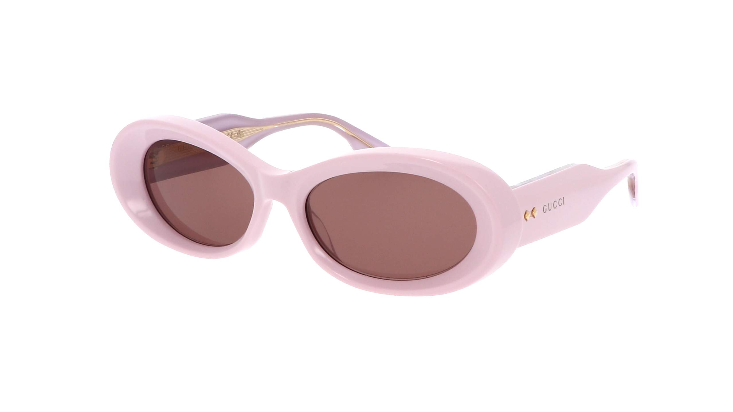 Naočale za sunce Gucci GG1527S 003 ružičaste s nitnama i zlatnim logom