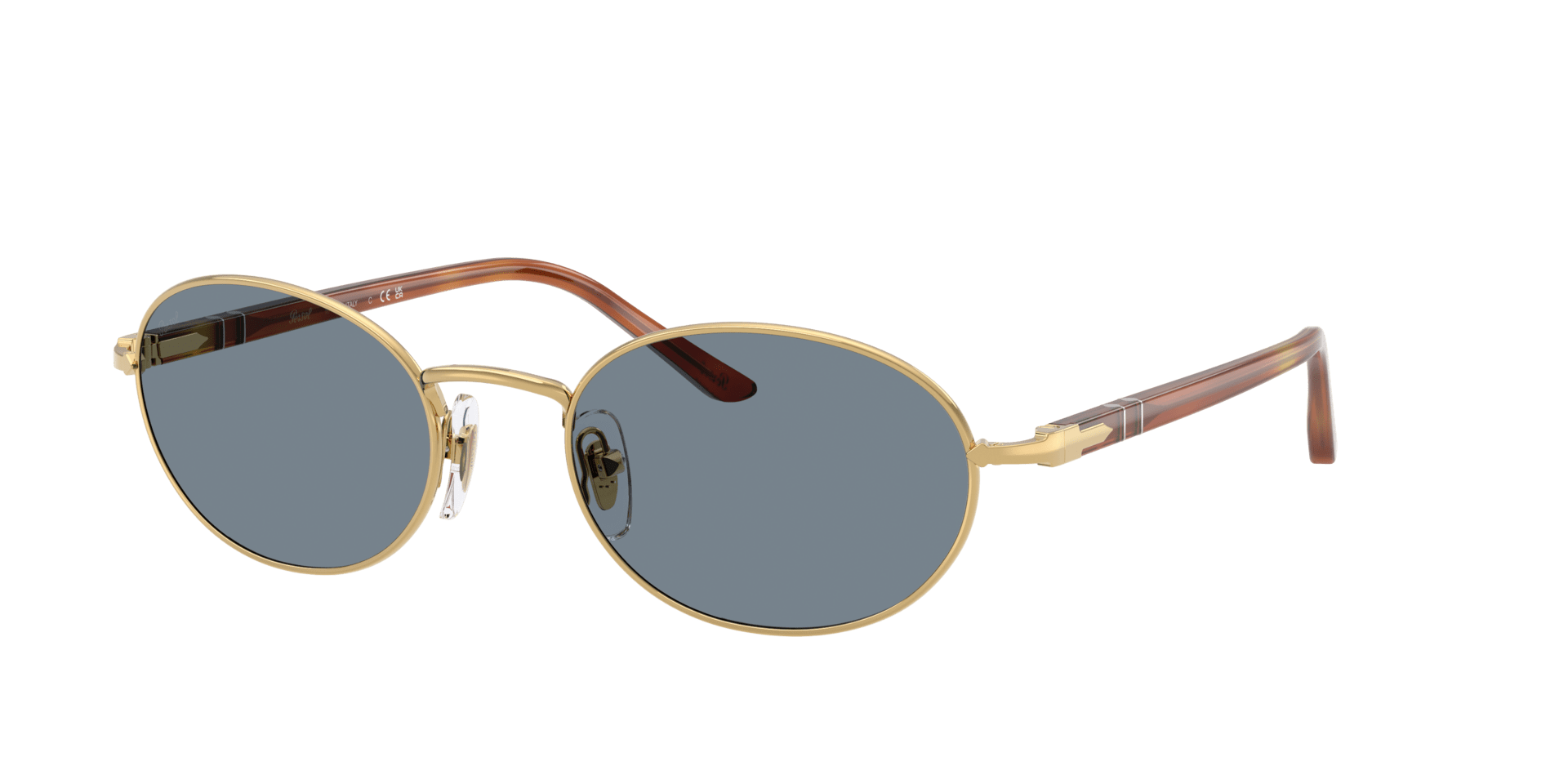 Persol Ida PO1018S gold with bluish gray lenses