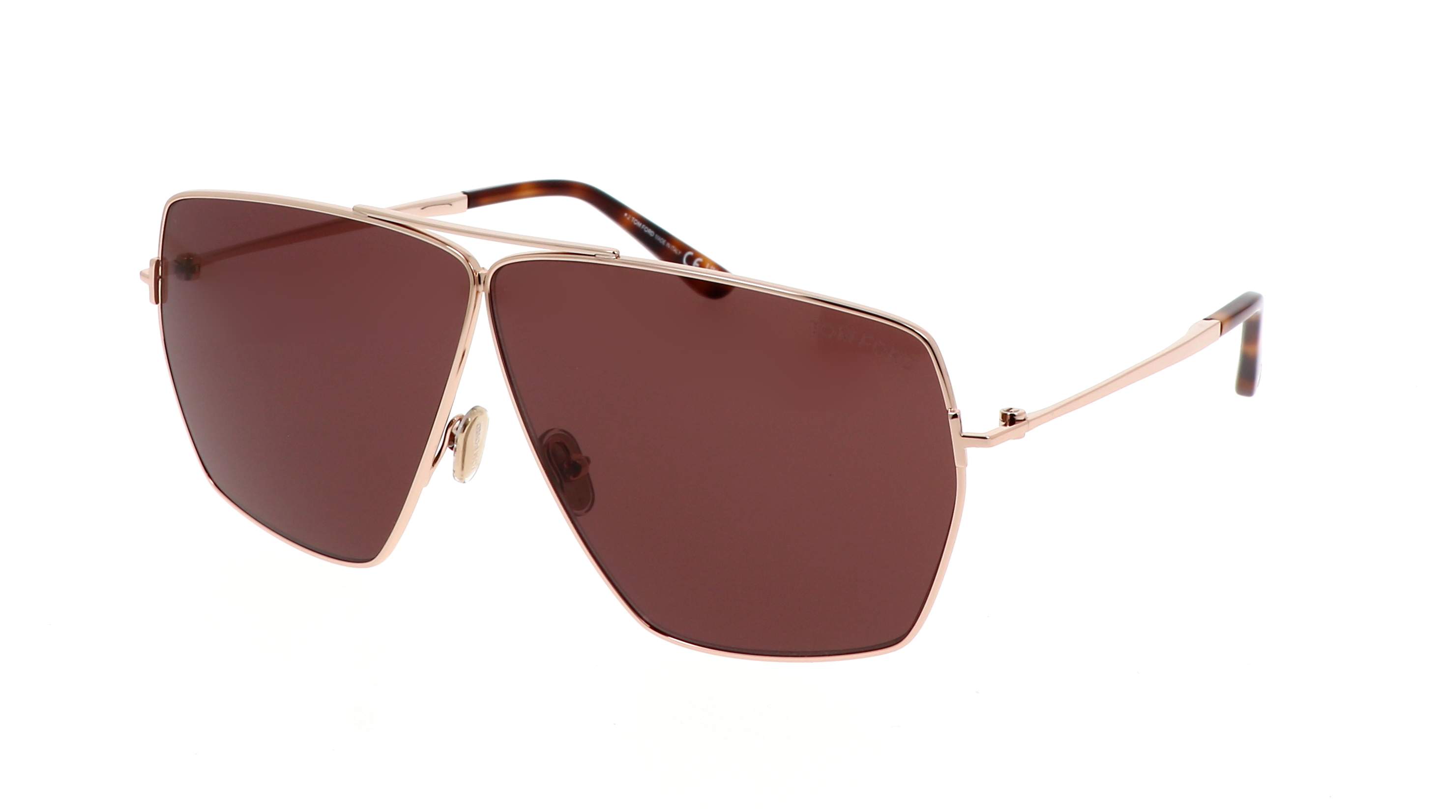 Tom Ford FT1185/S Stella naočale za sunce oversize ružičasto zlatne boje