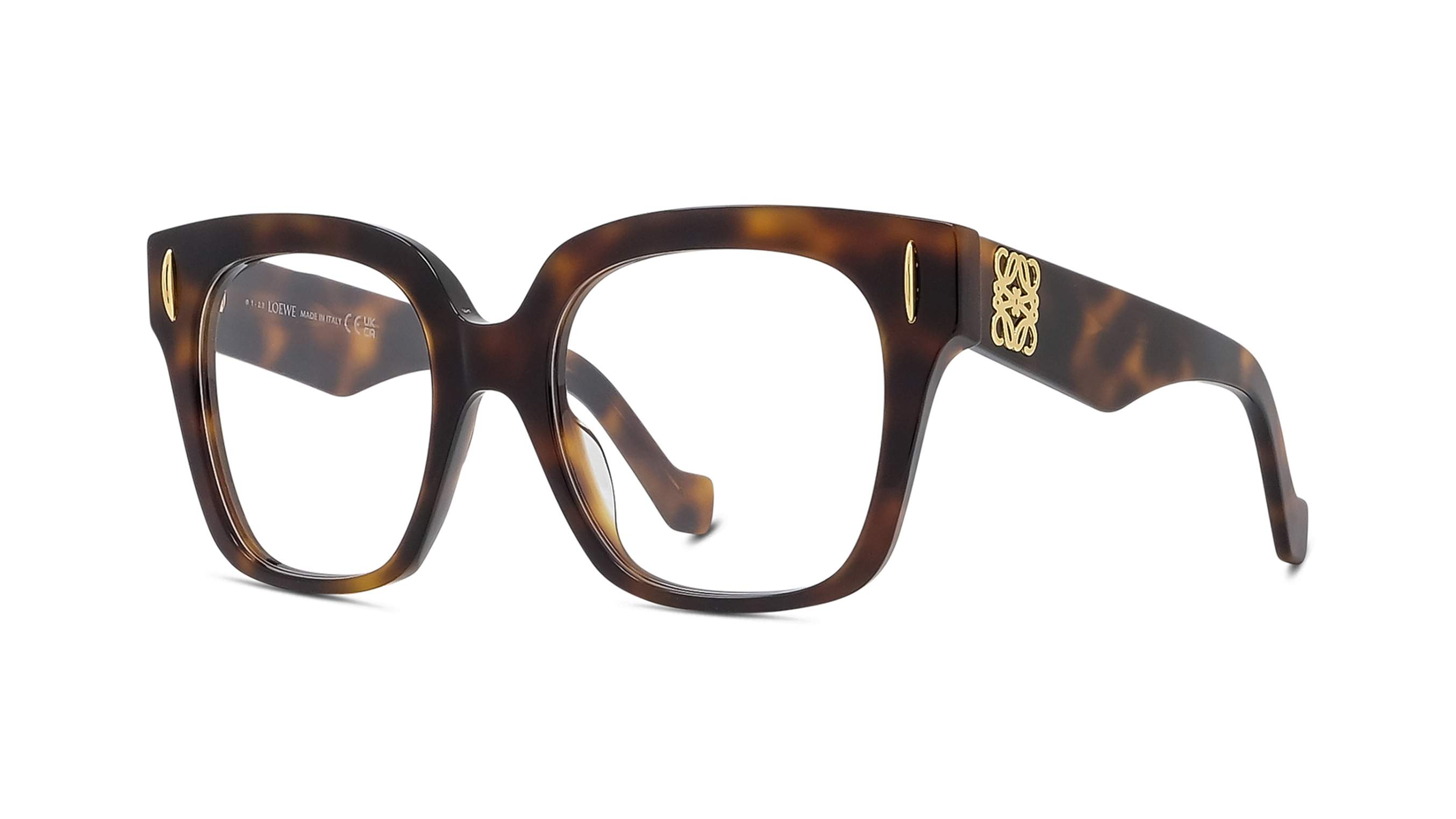 Loewe LW50069I 052 – carrée oversize en acétate havane