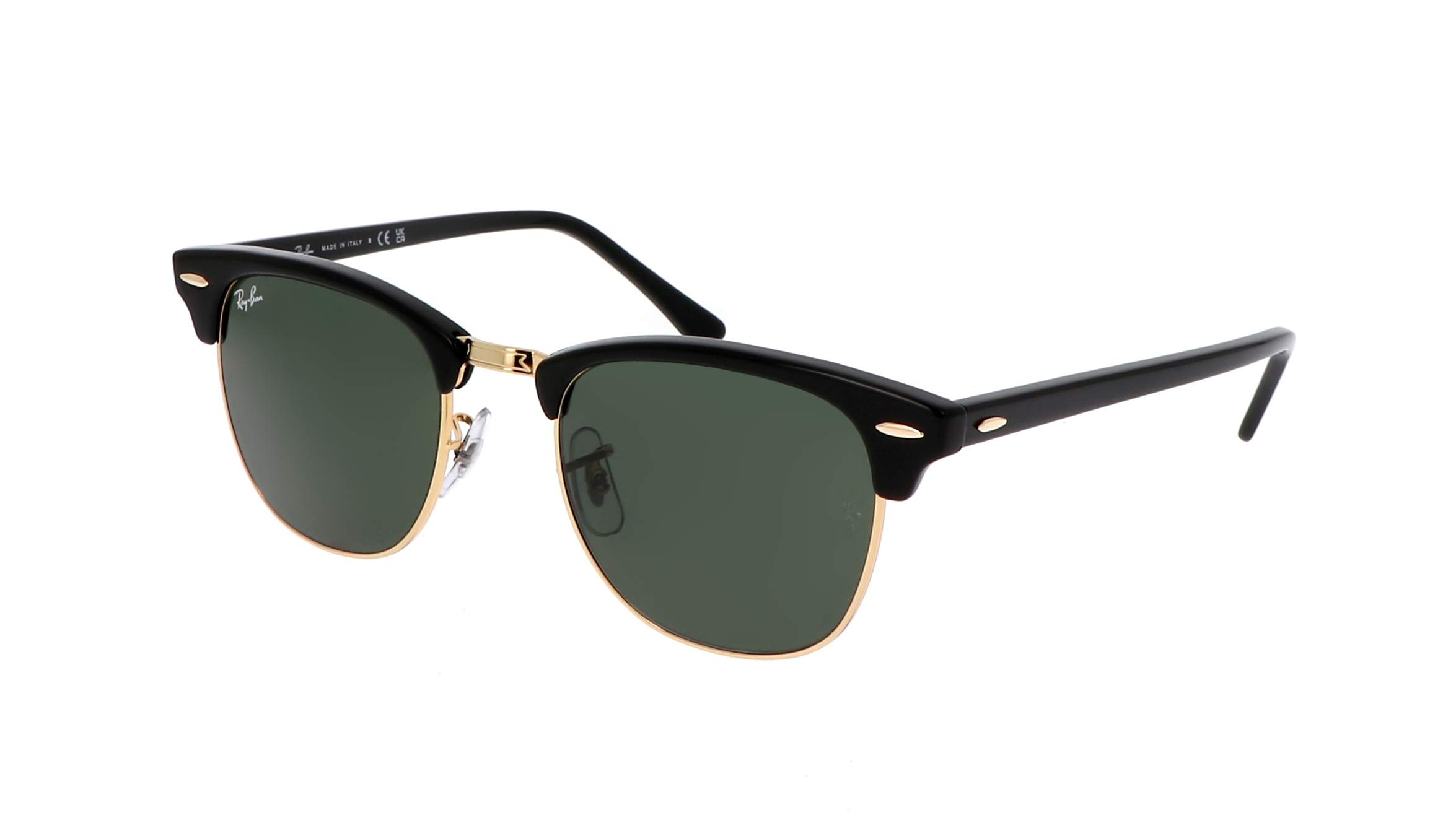 Ray-Ban Clubmaster RB3016 black and gold color