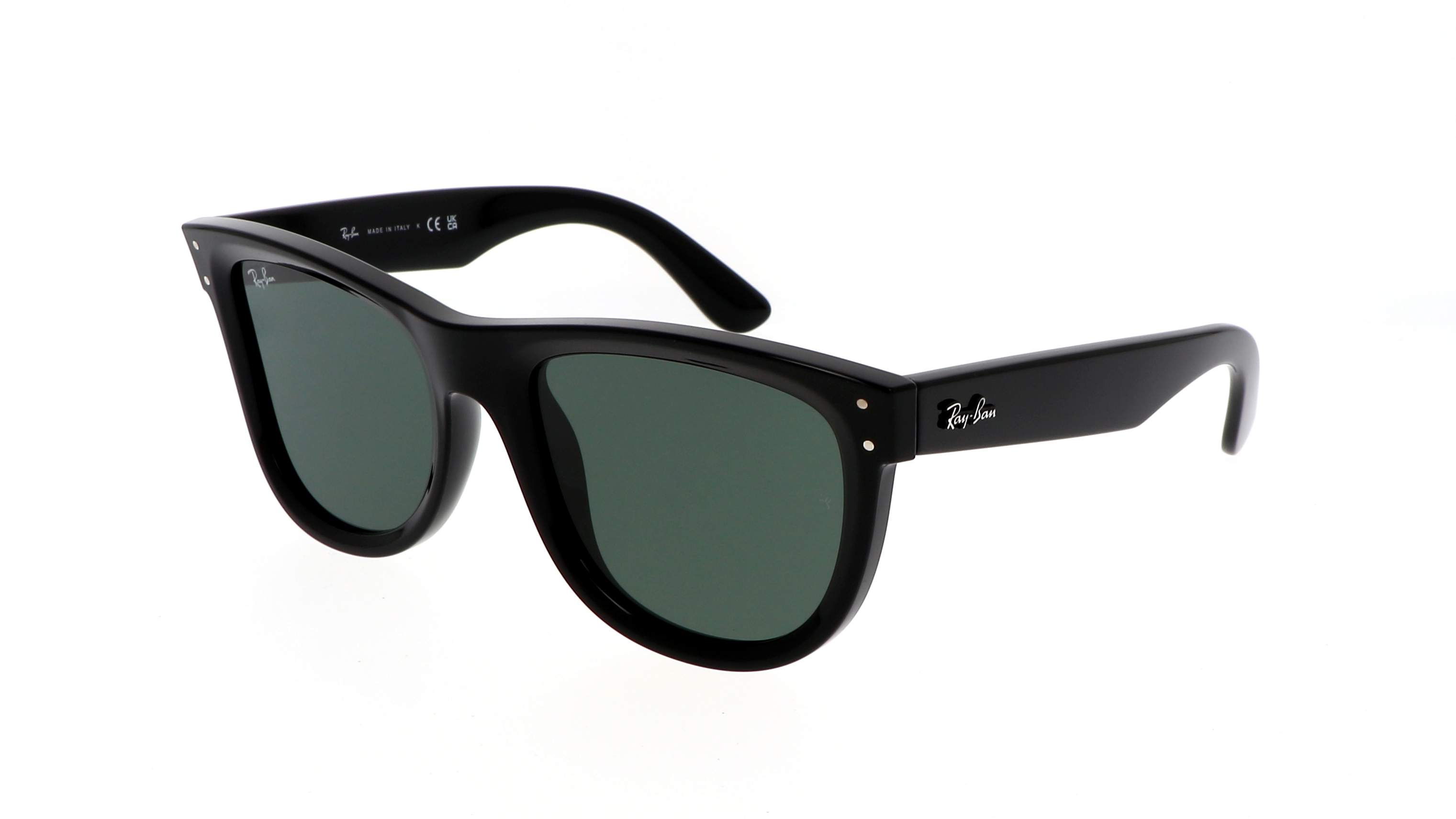 Ray-Ban Wayfarer Reverse RBR0502S 6677/VR - crni grafički okvir, polarizirane leće